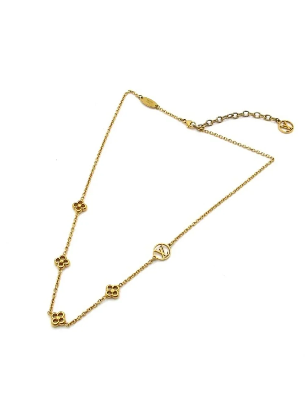 Louis Vuitton Necklace Flowerful Gold